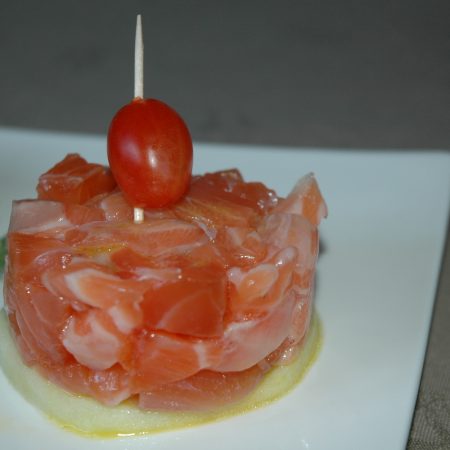 Tartare de saumon gravlax