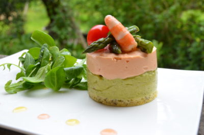 Bavarois crevette asperge