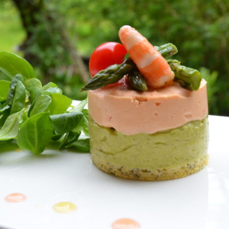 Bavarois crevette asperge