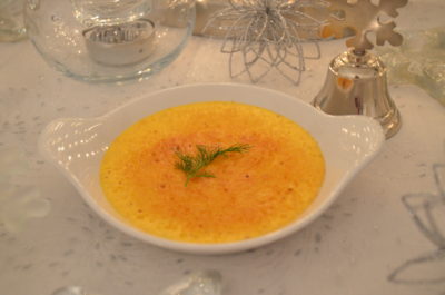 crème brûlée au saumon fumé